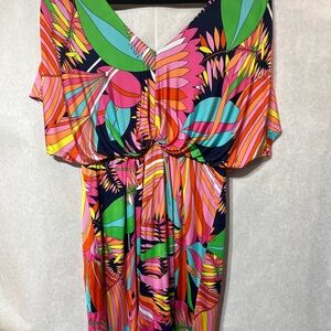 Trina Turk Vibrant Tropical Mini Dress
